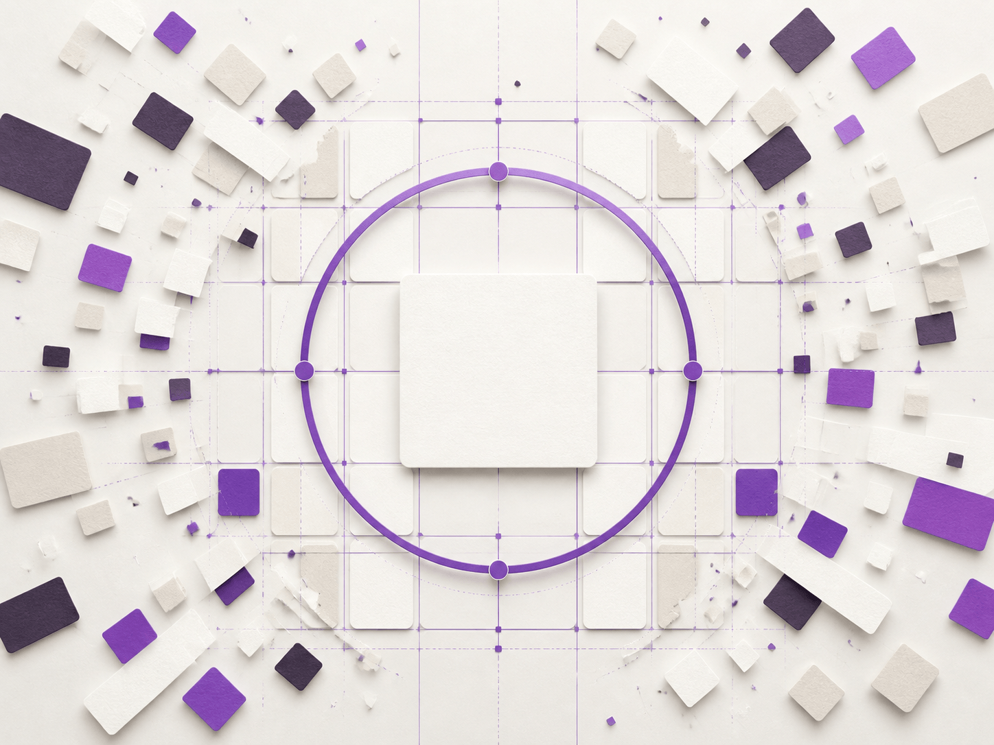 Organic abstract planner blocks